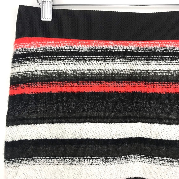 {Milly} Tweed Metallic Mohair Striped Mini Skirt - Picture 3 of 8